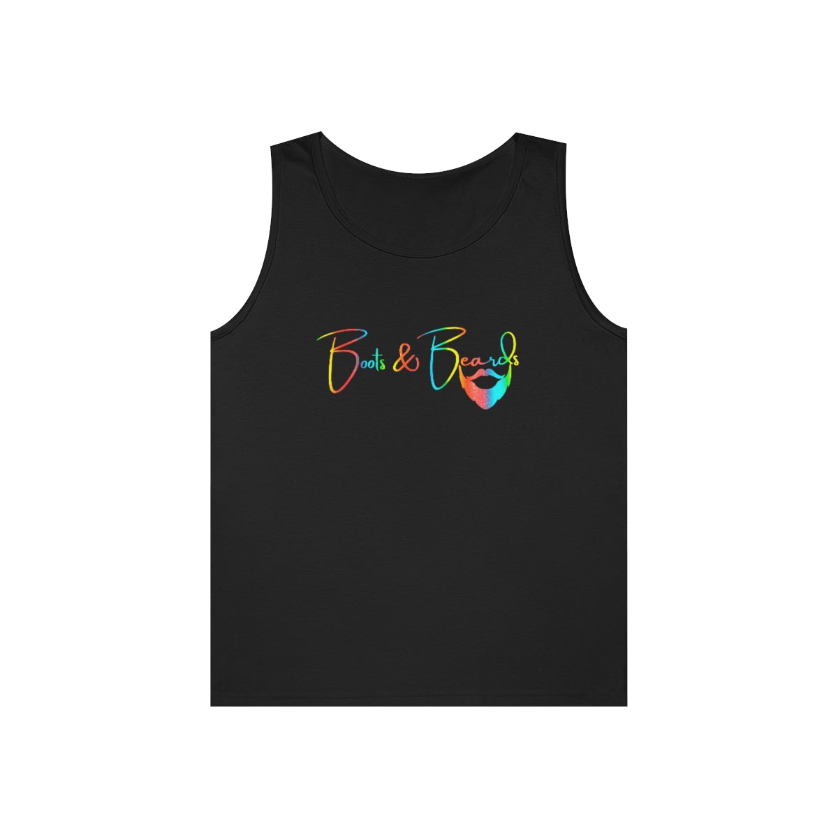 Unisex Heavy Cotton Tank Top Rainbow Logo